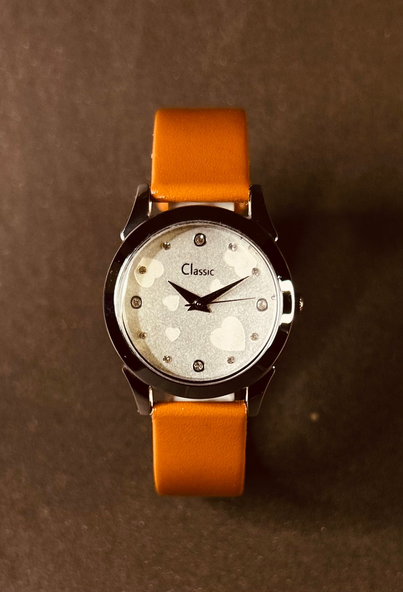 Classic Workwear Analog Studded Multicolour Textured Dial With Strap Watch for Women